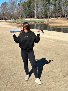 Golf Girly Crewneck - Black