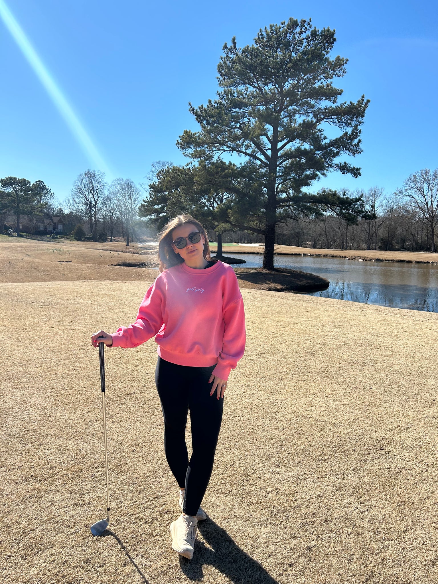 Golf Girly Crewneck - Pink