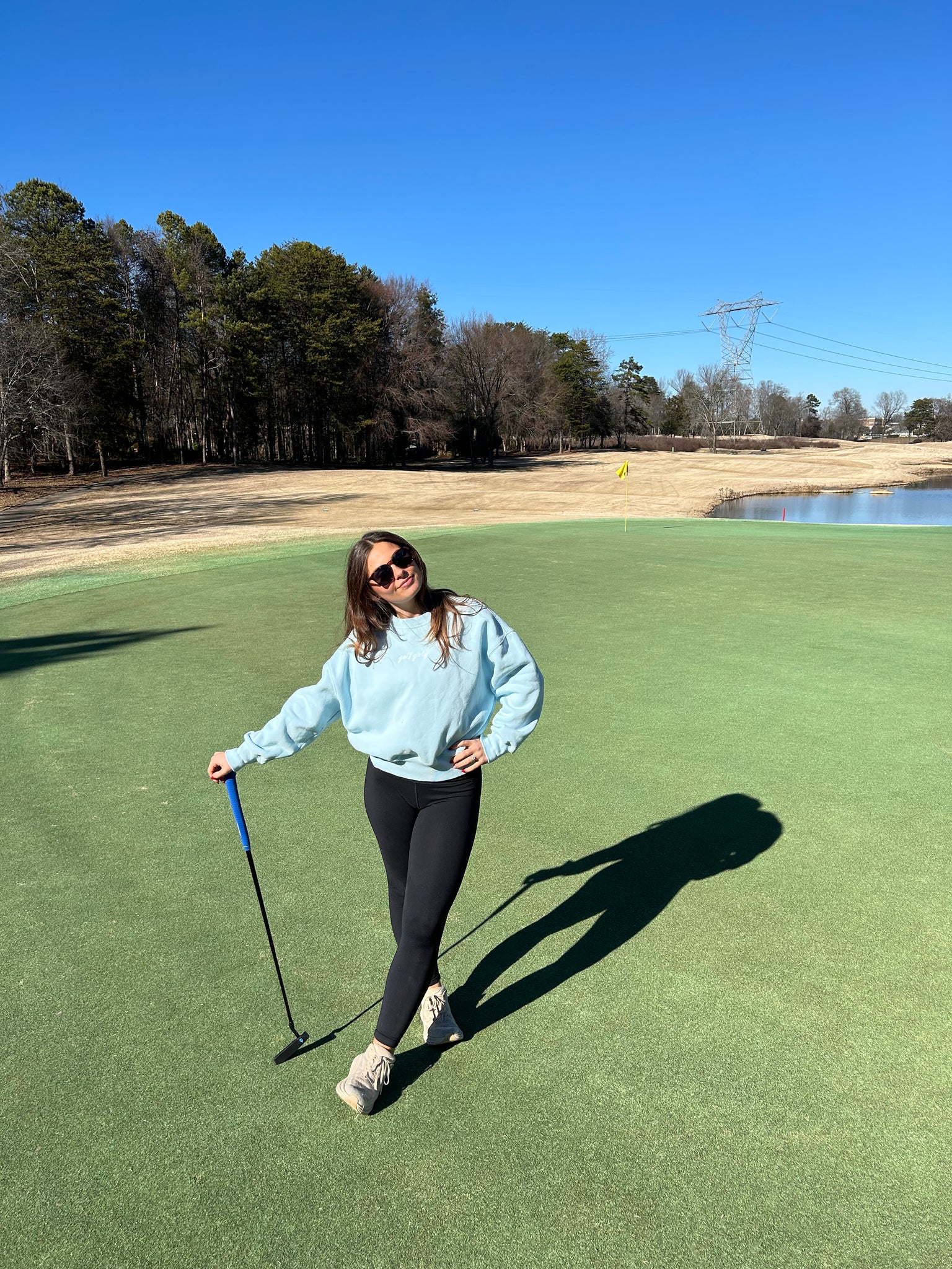 Golf Girly Crewneck - Blue